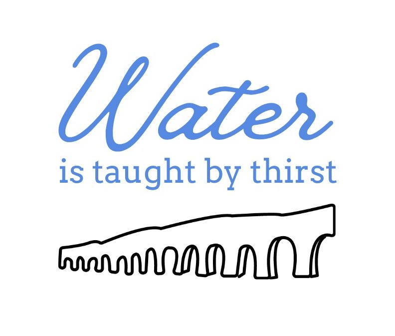 Water is taught by thirst