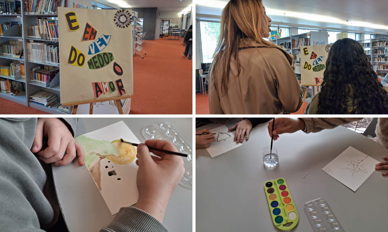 Dia Mundial da Arte celebrado com criatividade e emoção na Biblioteca Escolar